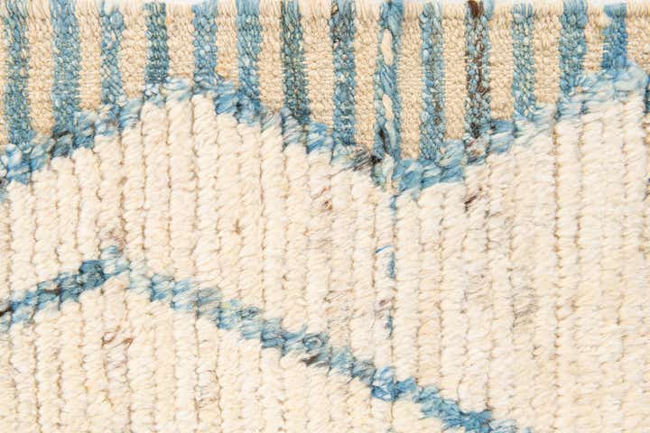 3' 7 x 13' Hand Knotted Moroccan Wool Runner Rug