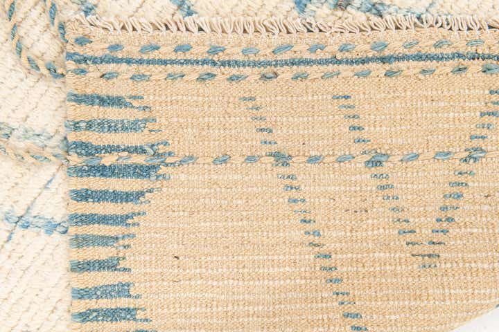 3' 7 x 13' Hand Knotted Moroccan Wool Runner Rug
