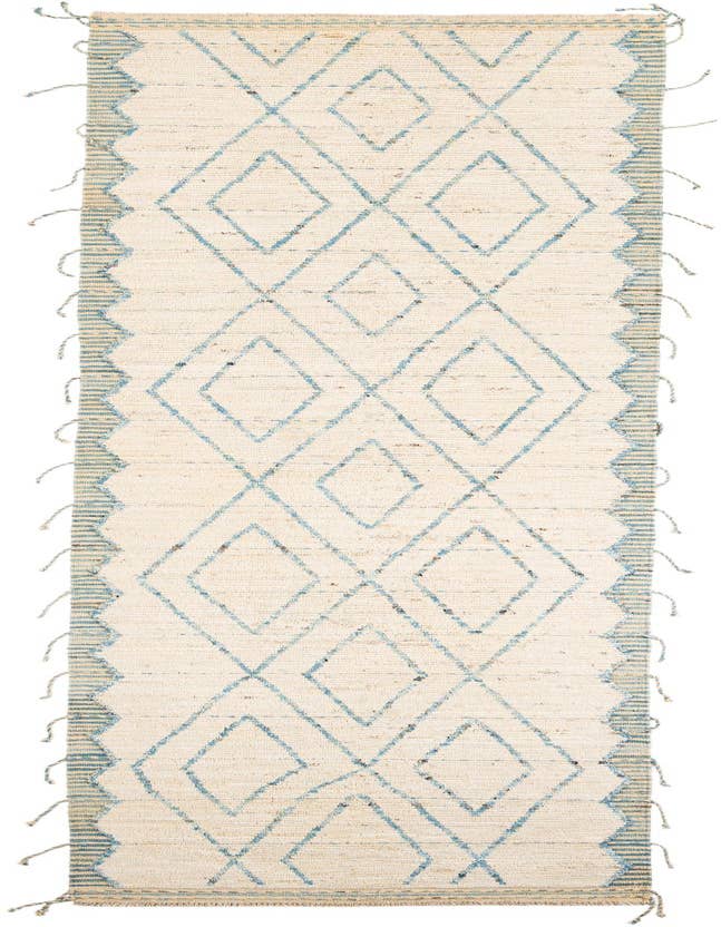 Detail image of 3' 7 x 13' Hand Knotted Moroccan Wool Runner Rug