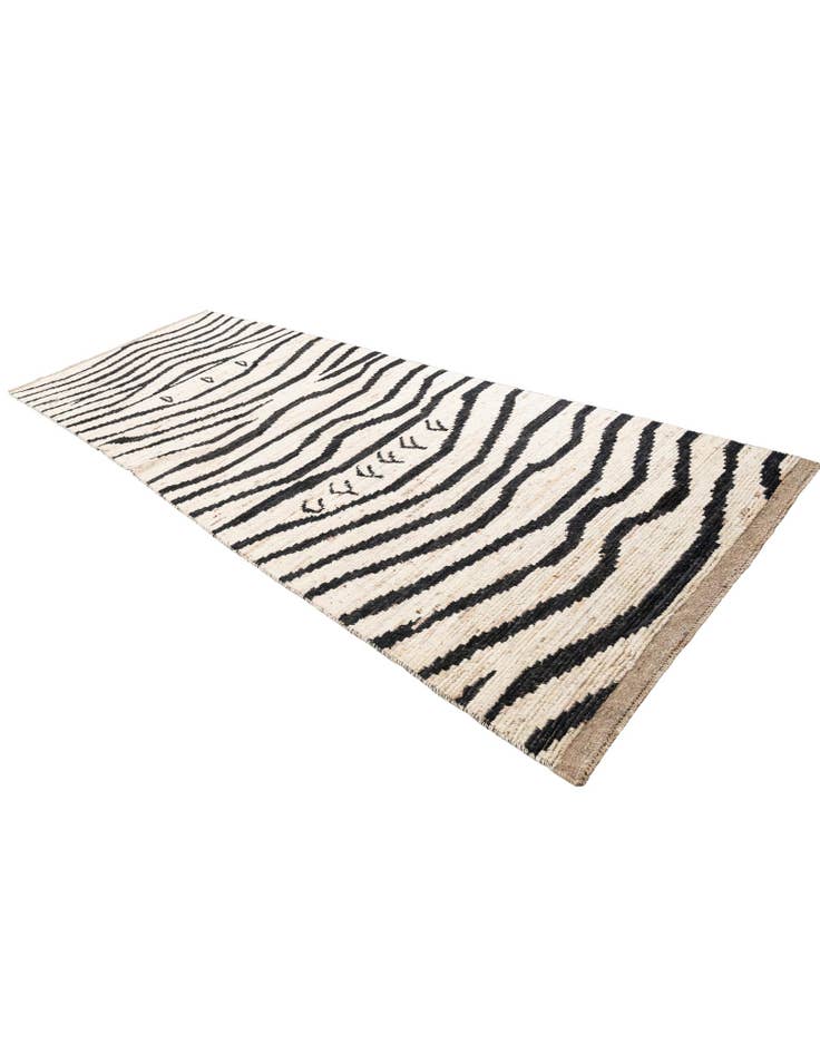 Detail image of 5' x 14'  Hand Knotted Moroccan Wool Runner Rug