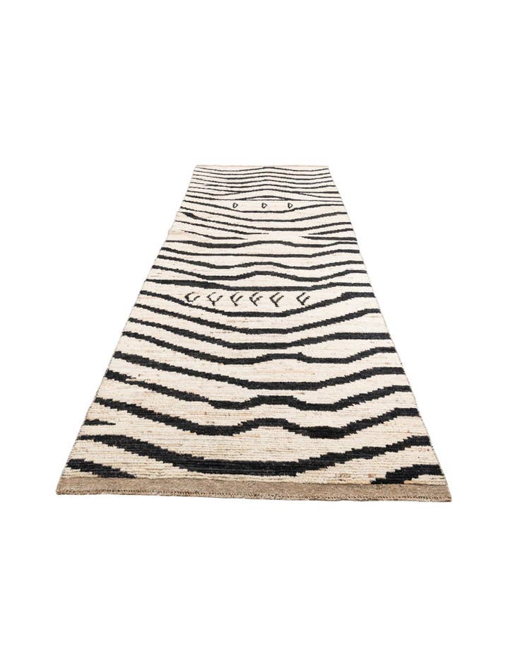 Detail image of 5' x 14' Hand Knotted Moroccan Wool Runner Rug