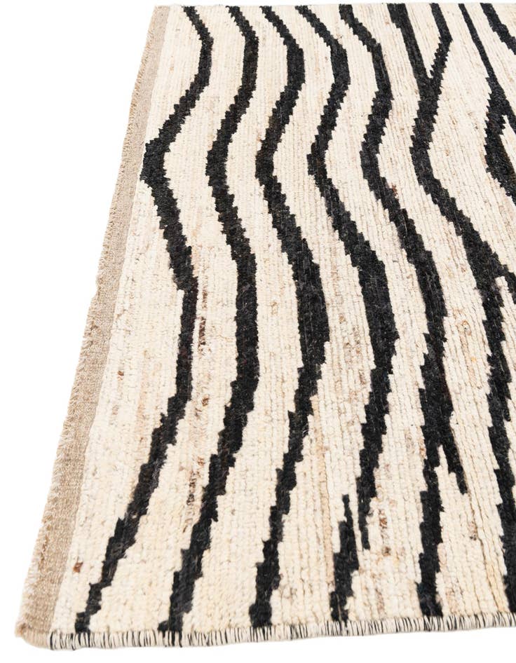Detail image of 5' x 14'  Hand Knotted Moroccan Wool Runner Rug
