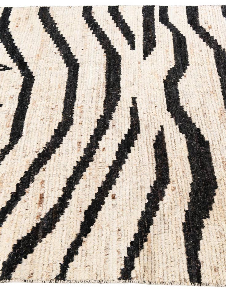Detail image of 5' x 14'  Hand Knotted Moroccan Wool Runner Rug