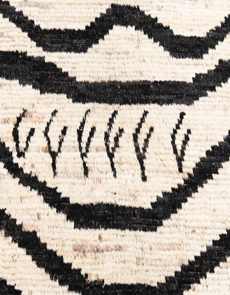 Detail image of 5' x 14'  Hand Knotted Moroccan Wool Runner Rug