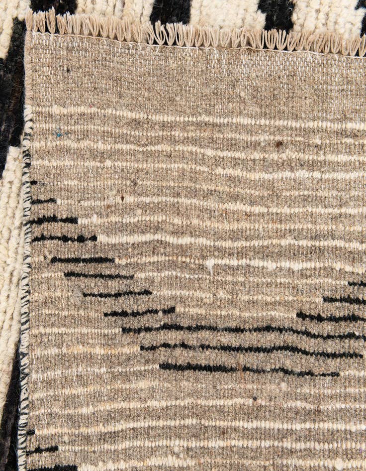 Detail image of 5' x 14'  Hand Knotted Moroccan Wool Runner Rug