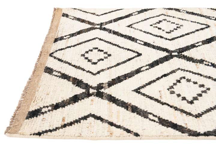 3' 5 x 12' 10 Hand Knotted Moroccan Wool Runner Rug