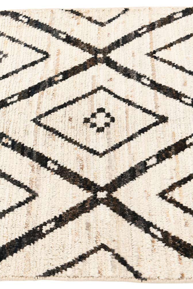 3' 5 x 12' 10 Hand Knotted Moroccan Wool Runner Rug