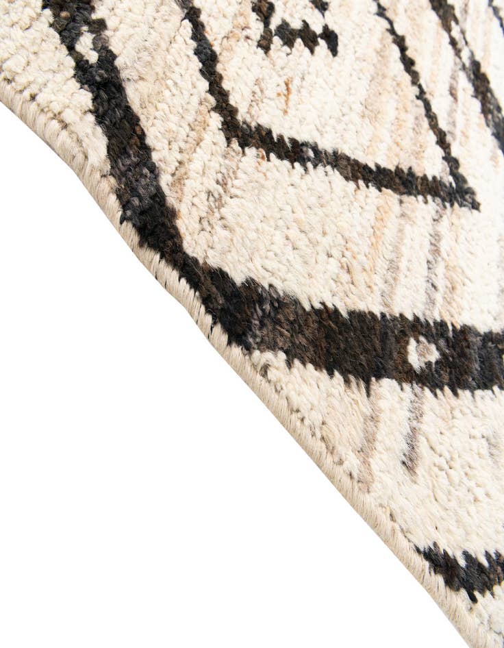 Detail image of 3' 5 x 12' 10  Hand Knotted Moroccan Wool Runner Rug