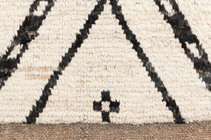 3' 5 x 12' 10 Hand Knotted Moroccan Wool Runner Rug