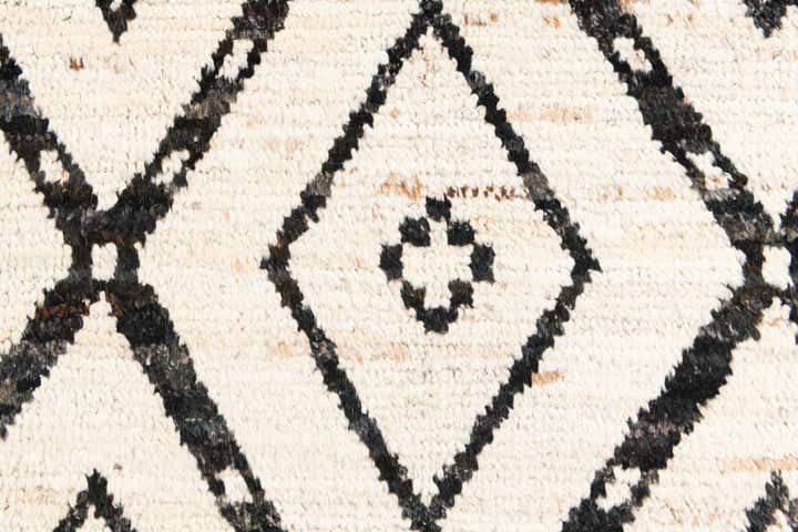 3' 5 x 12' 10 Hand Knotted Moroccan Wool Runner Rug