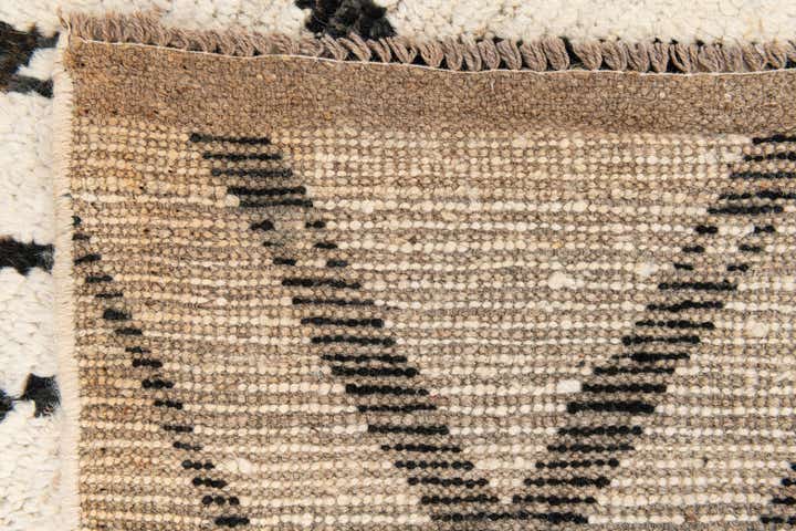 3' 5 x 12' 10 Hand Knotted Moroccan Wool Runner Rug
