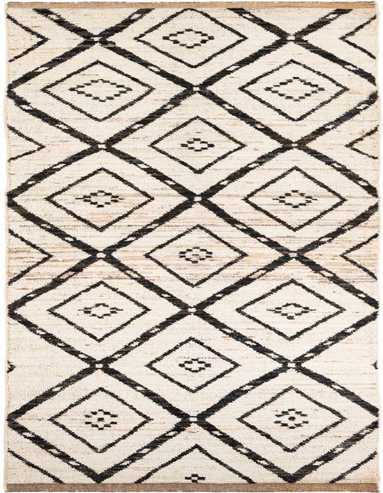 Detail image of 3' 5 x 12' 10 Hand Knotted Moroccan Wool Runner Rug