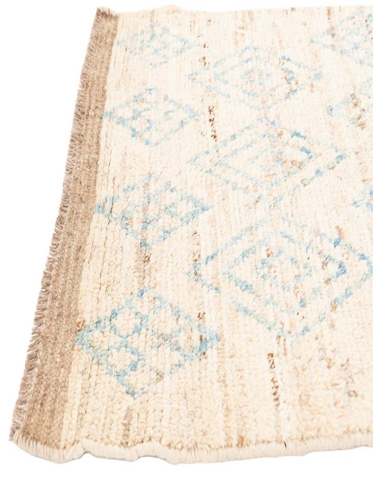 Detail image of 3' 1 x 15' 10  Hand Knotted Moroccan Wool Runner Rug