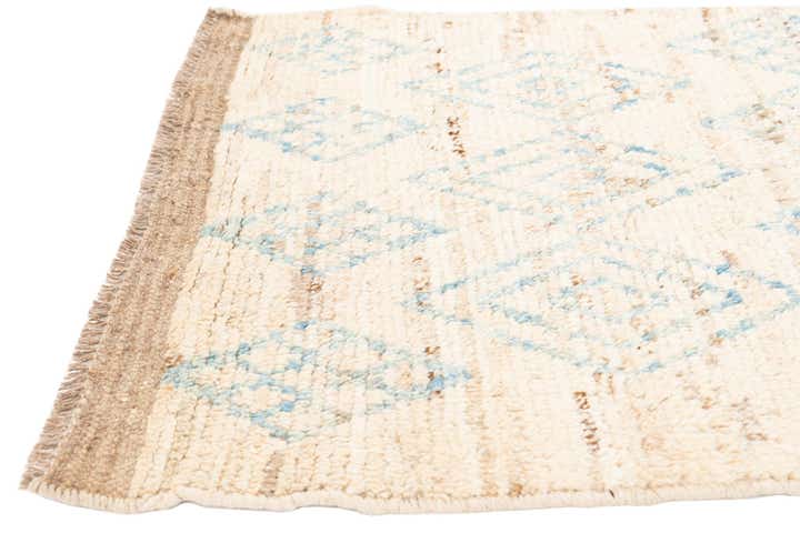 3' 1 x 15' 10 Hand Knotted Moroccan Wool Runner Rug