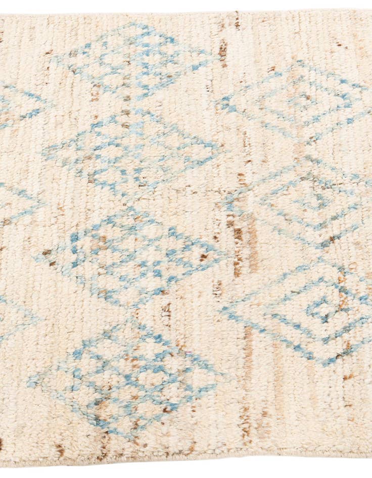 Detail image of 3' 1 x 15' 10  Hand Knotted Moroccan Wool Runner Rug