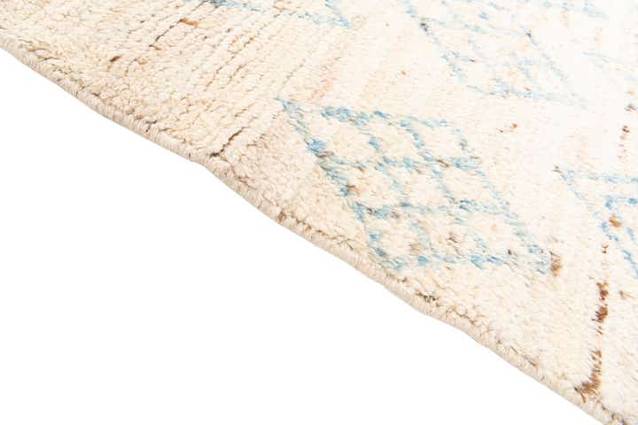 3' 1 x 15' 10 Hand Knotted Moroccan Wool Runner Rug