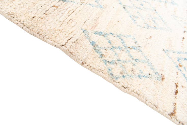 Detail image of 3' 1 x 15' 10 Hand Knotted Moroccan Wool Runner Rug