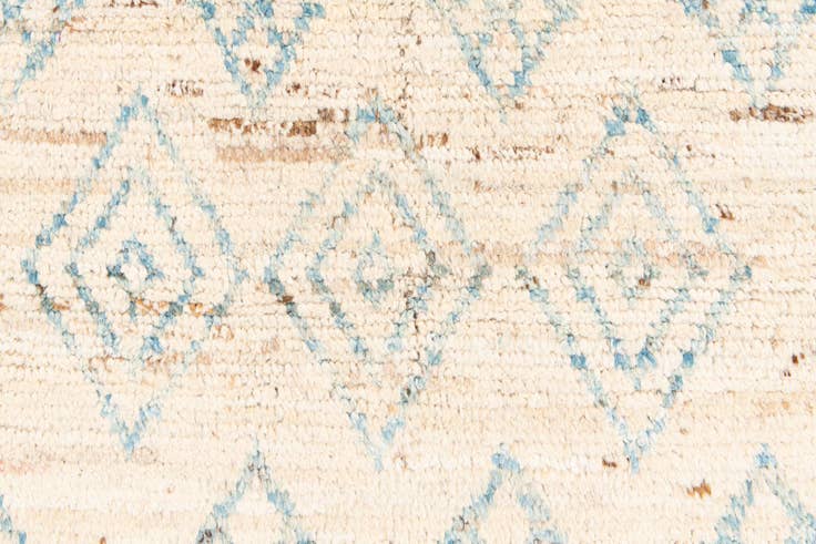 Detail image of 3' 1 x 15' 10 Hand Knotted Moroccan Wool Runner Rug