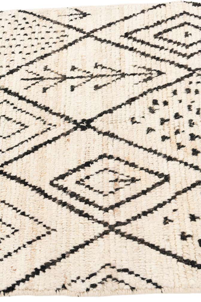 2' 9 x 13' 7 Hand Knotted Moroccan Wool Runner Rug