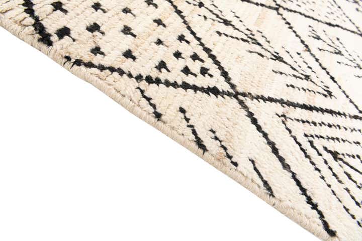 2' 9 x 13' 7 Hand Knotted Moroccan Wool Runner Rug