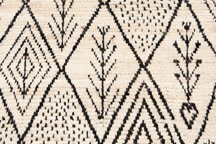 2' 9 x 13' 7 Hand Knotted Moroccan Wool Runner Rug