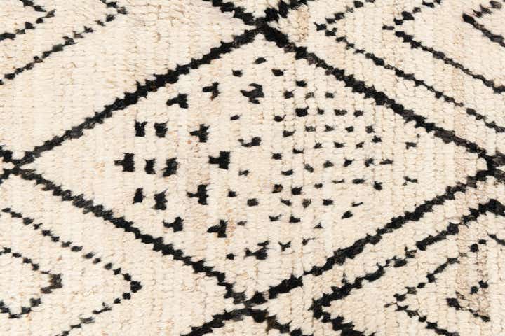 2' 9 x 13' 7 Hand Knotted Moroccan Wool Runner Rug