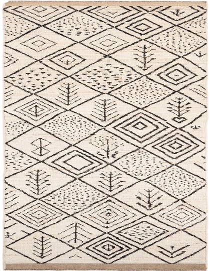 Detail image of 2' 9 x 13' 7 Hand Knotted Moroccan Wool Runner Rug