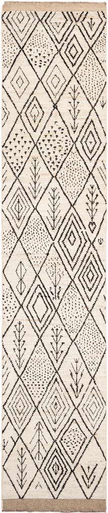 2' 9 x 13' 7 Hand Knotted Moroccan Wool Runner Rug