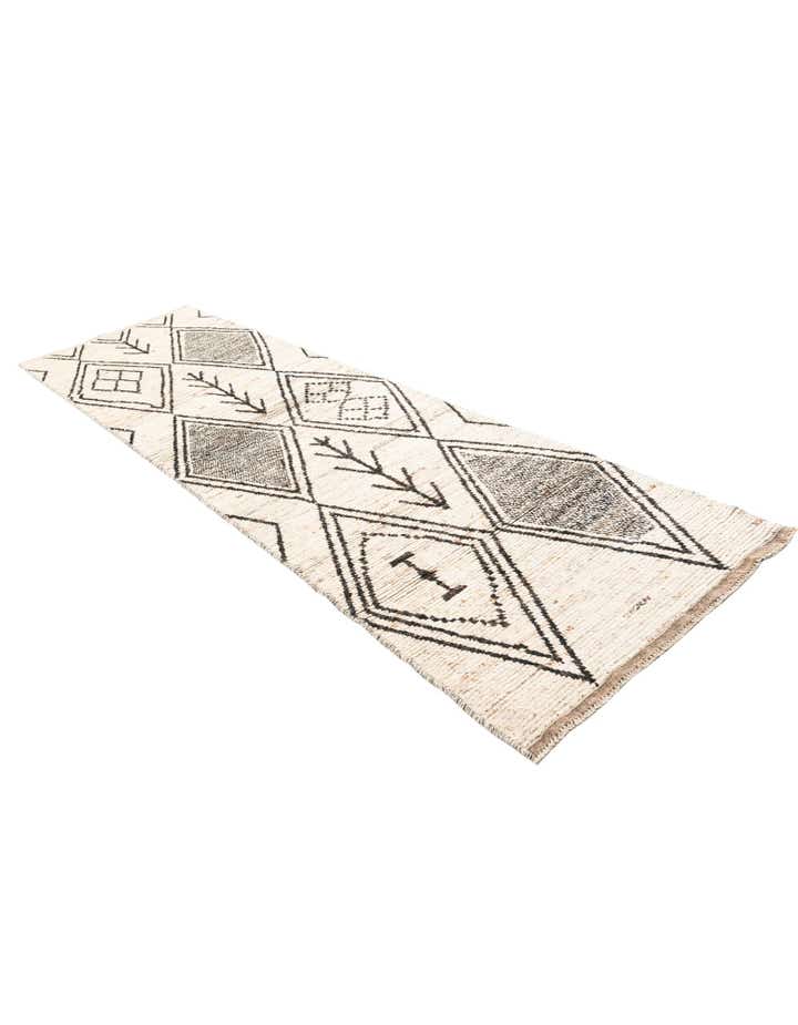 3' 5 x 12' 2 Hand Knotted Moroccan Wool Runner Rug