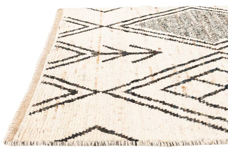 Detail image of 3' 5 x 12' 2 Hand Knotted Moroccan Wool Runner Rug