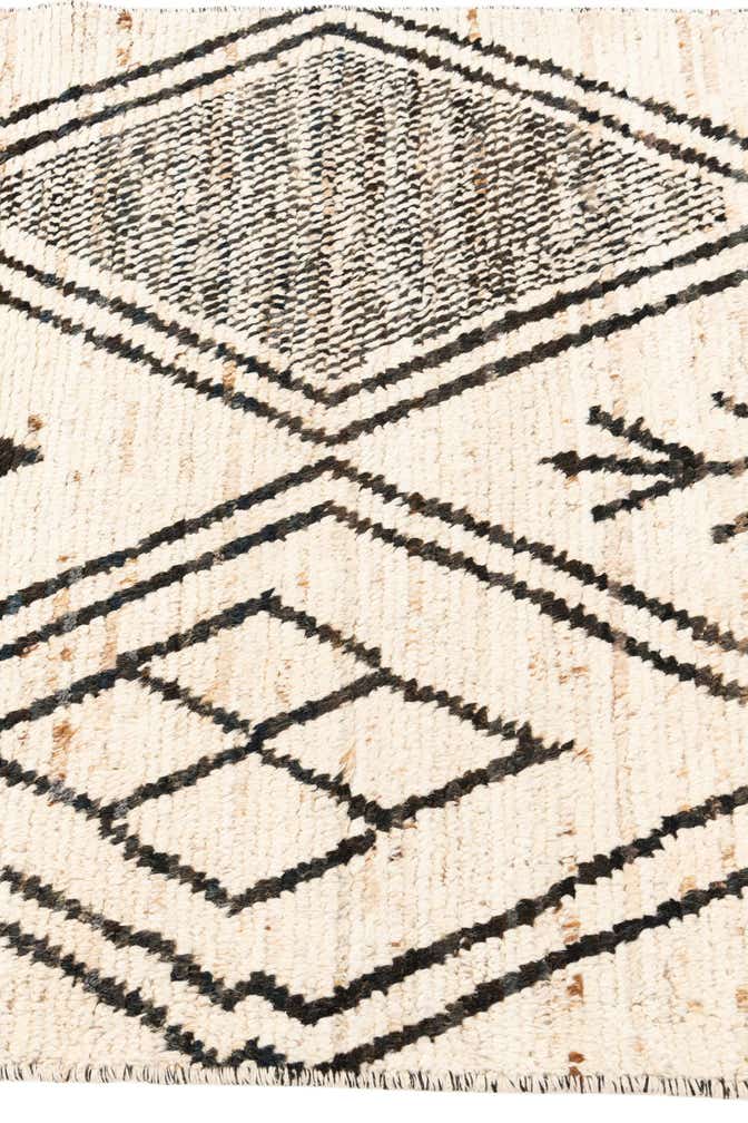 3' 5 x 12' 2 Hand Knotted Moroccan Wool Runner Rug