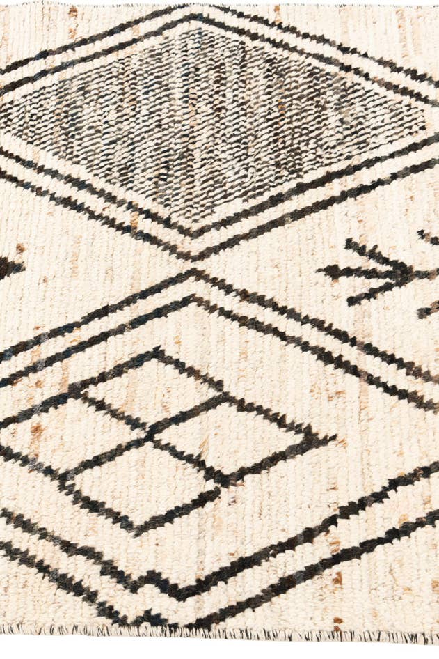 Detail image of 3' 5 x 12' 2 Hand Knotted Moroccan Wool Runner Rug