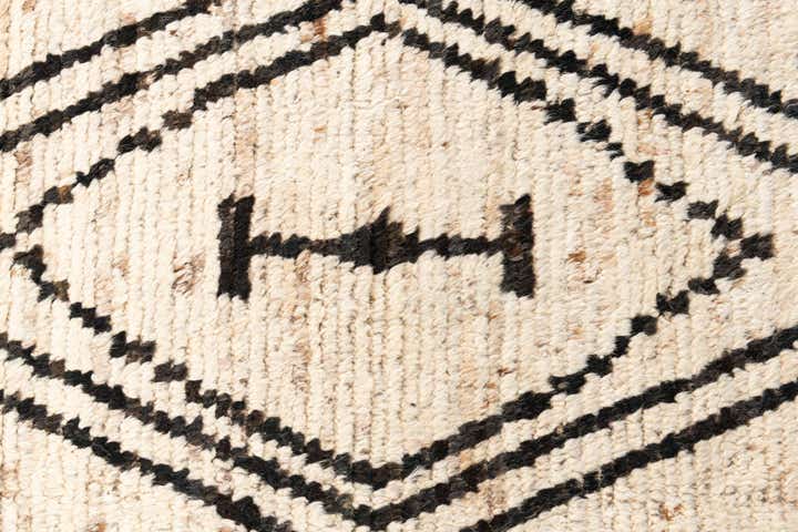 3' 5 x 12' 2 Hand Knotted Moroccan Wool Runner Rug