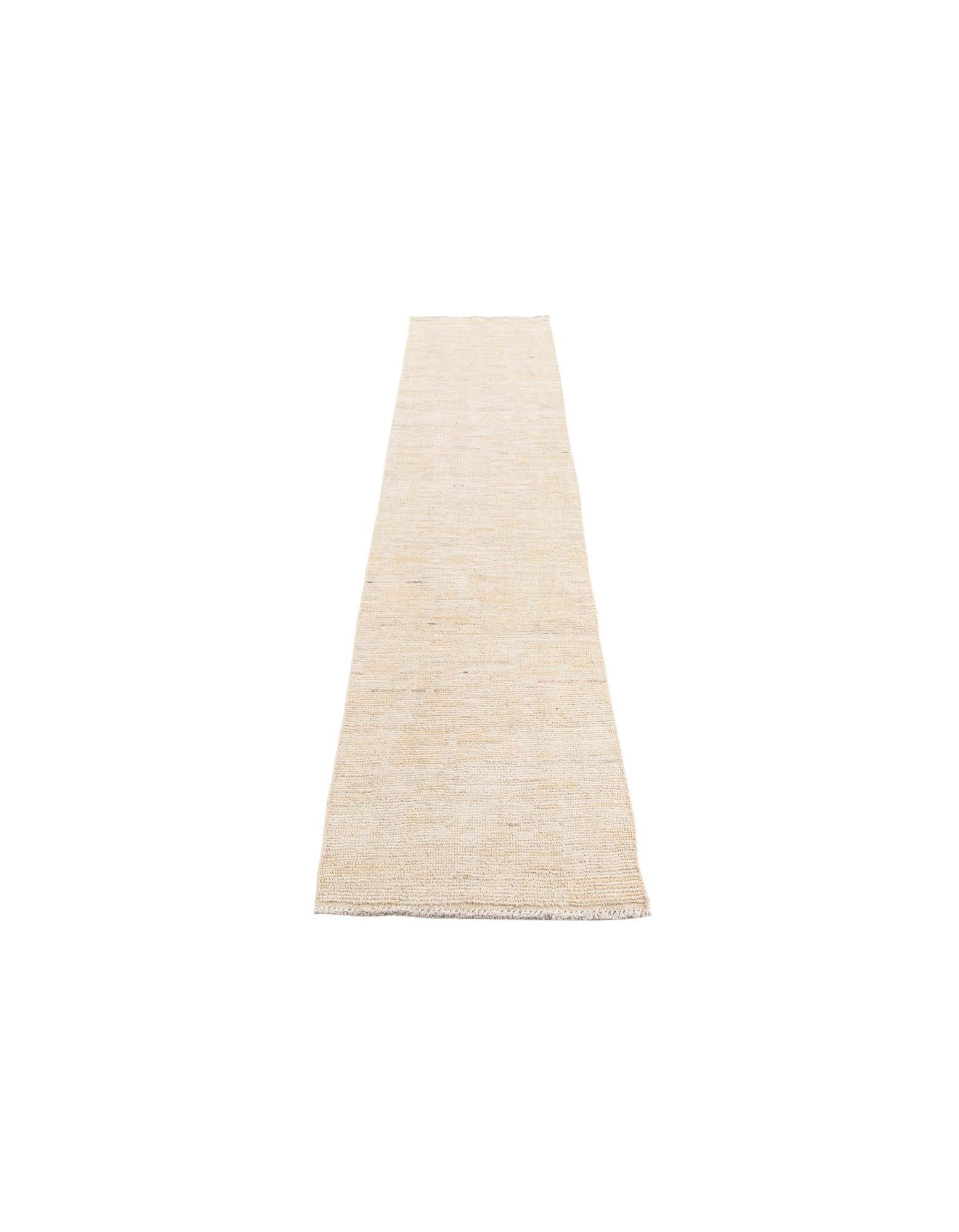2' 7 x 10' 3 Hand Knotted Moroccan Wool Runner Rug