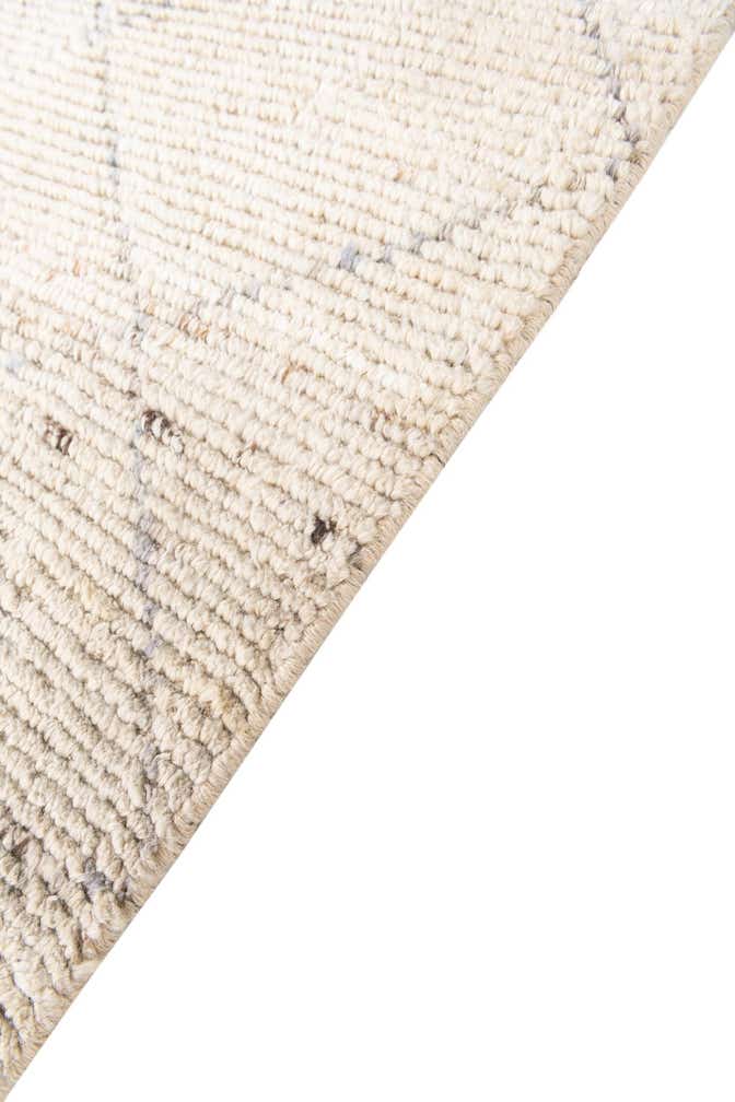 2' 8 x 7' 10 Hand Knotted Moroccan Wool Runner Rug