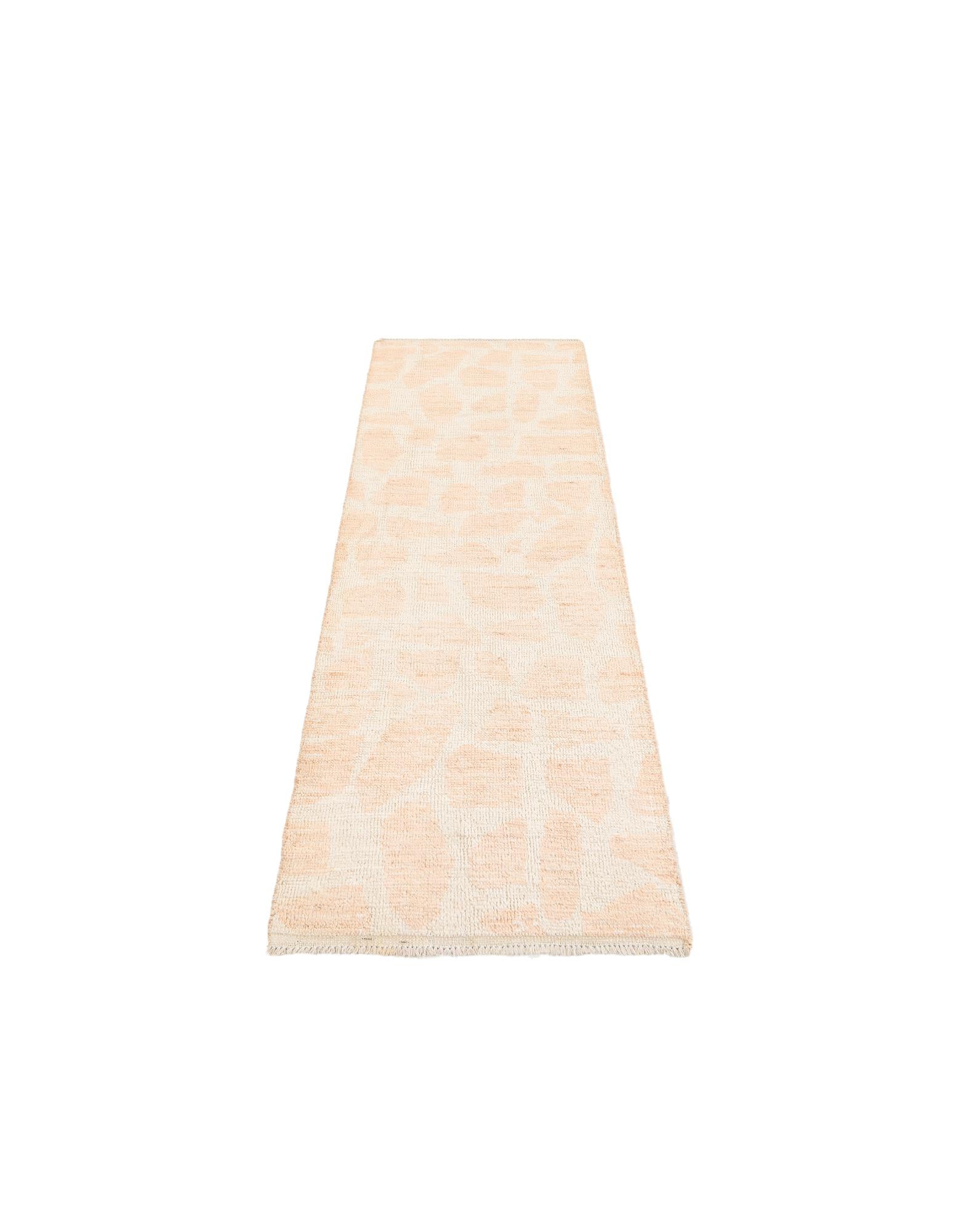 2' 10 x 8' 4 Hand Knotted Moroccan Wool Runner Rug