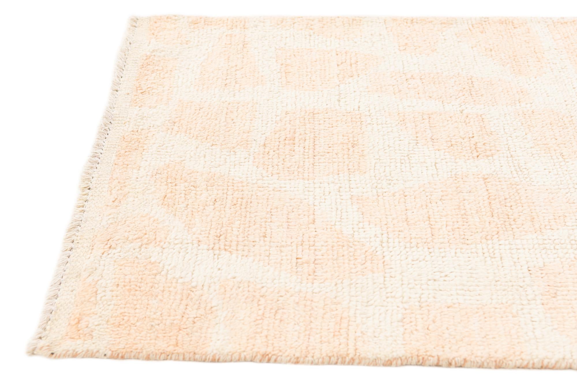 2' 10 x 8' 4 Hand Knotted Moroccan Wool Runner Rug
