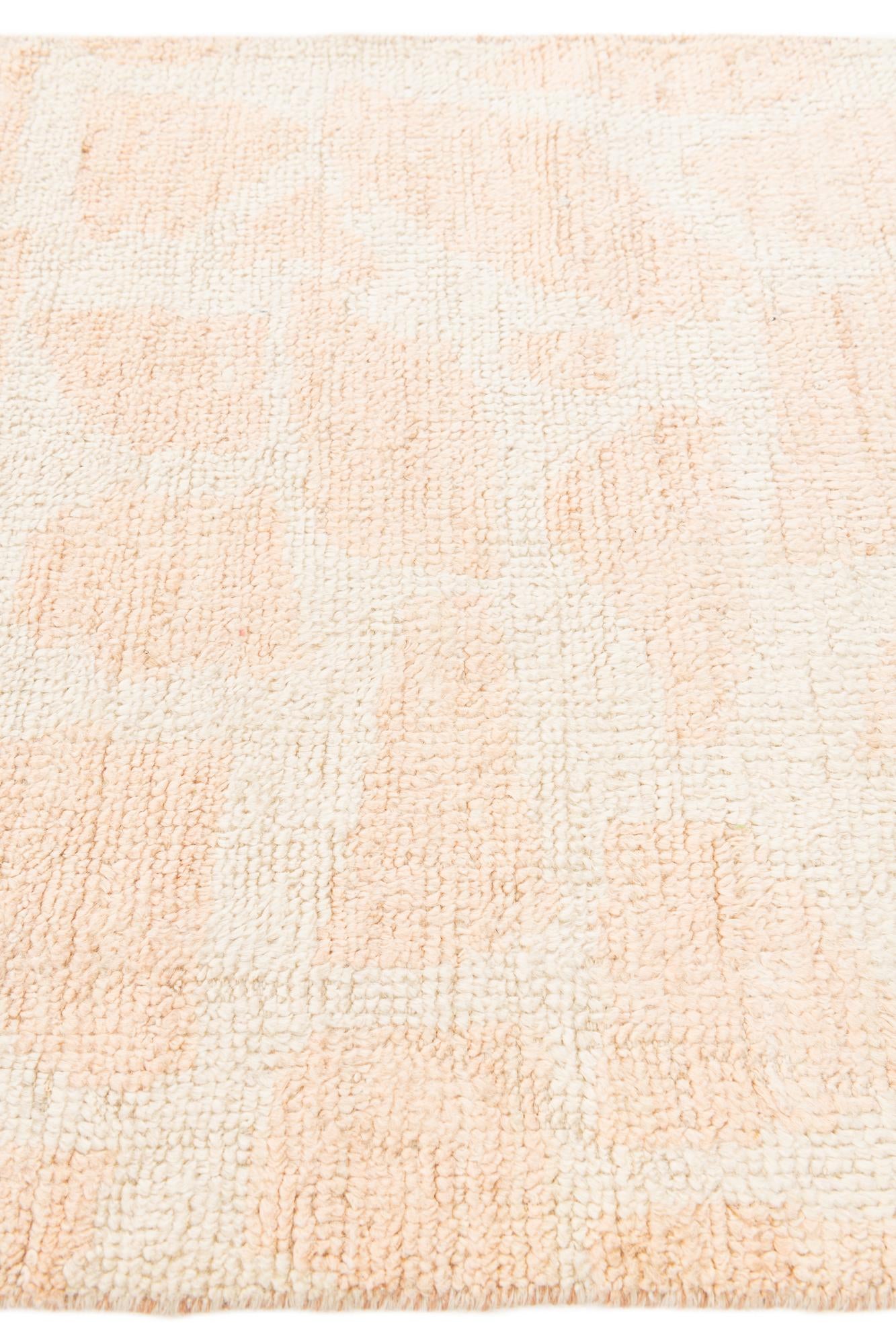 2' 10 x 8' 4 Hand Knotted Moroccan Wool Runner Rug