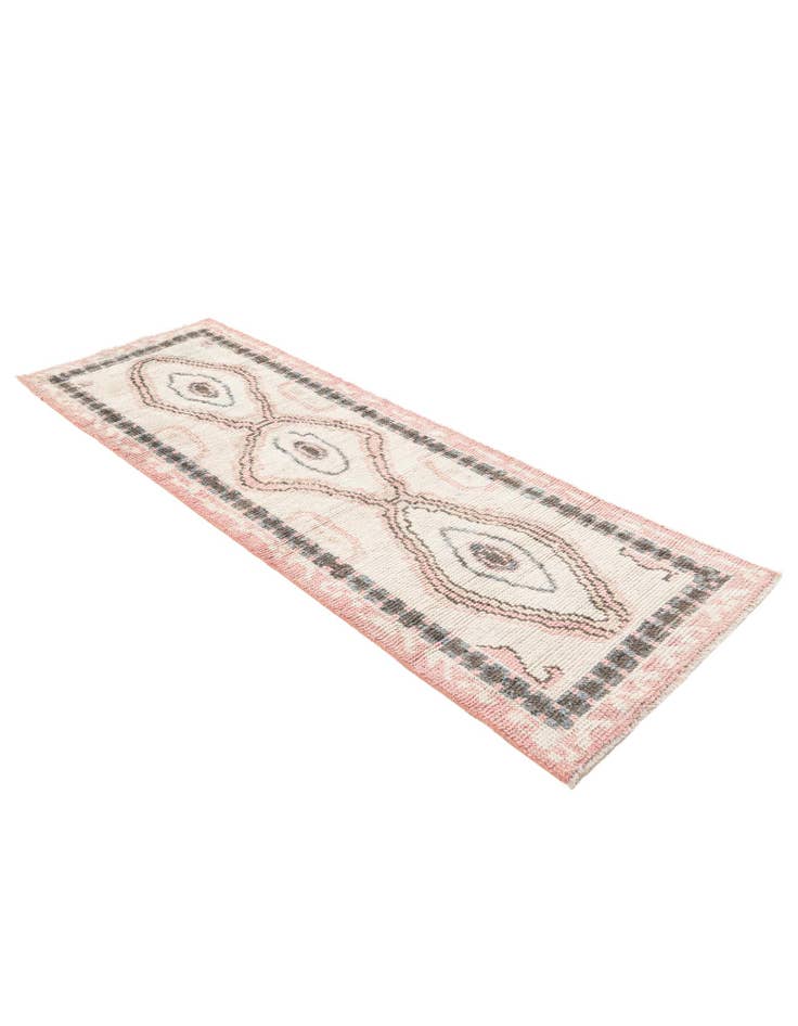 Detail image of 2' 9 x 8'  Hand Knotted Moroccan Wool Runner Rug