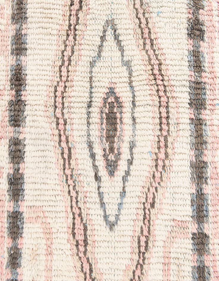 Detail image of 2' 9 x 8'  Hand Knotted Moroccan Wool Runner Rug