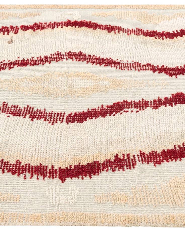 Detail image of 3' 3 x 12' 3  Hand Knotted Moroccan Wool Runner Rug