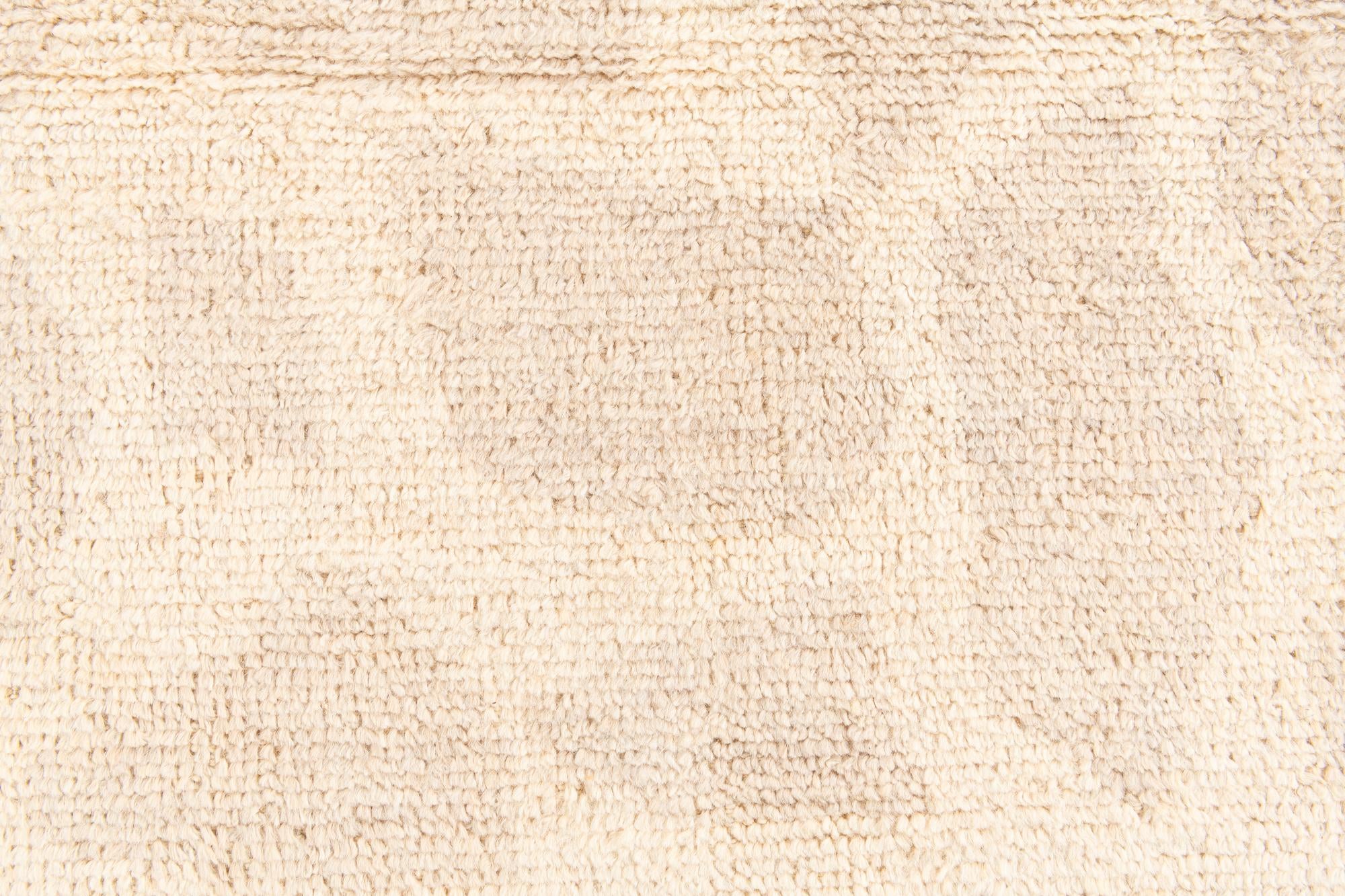 2' 7 x 8' 3 Hand Knotted Moroccan Wool Runner Rug