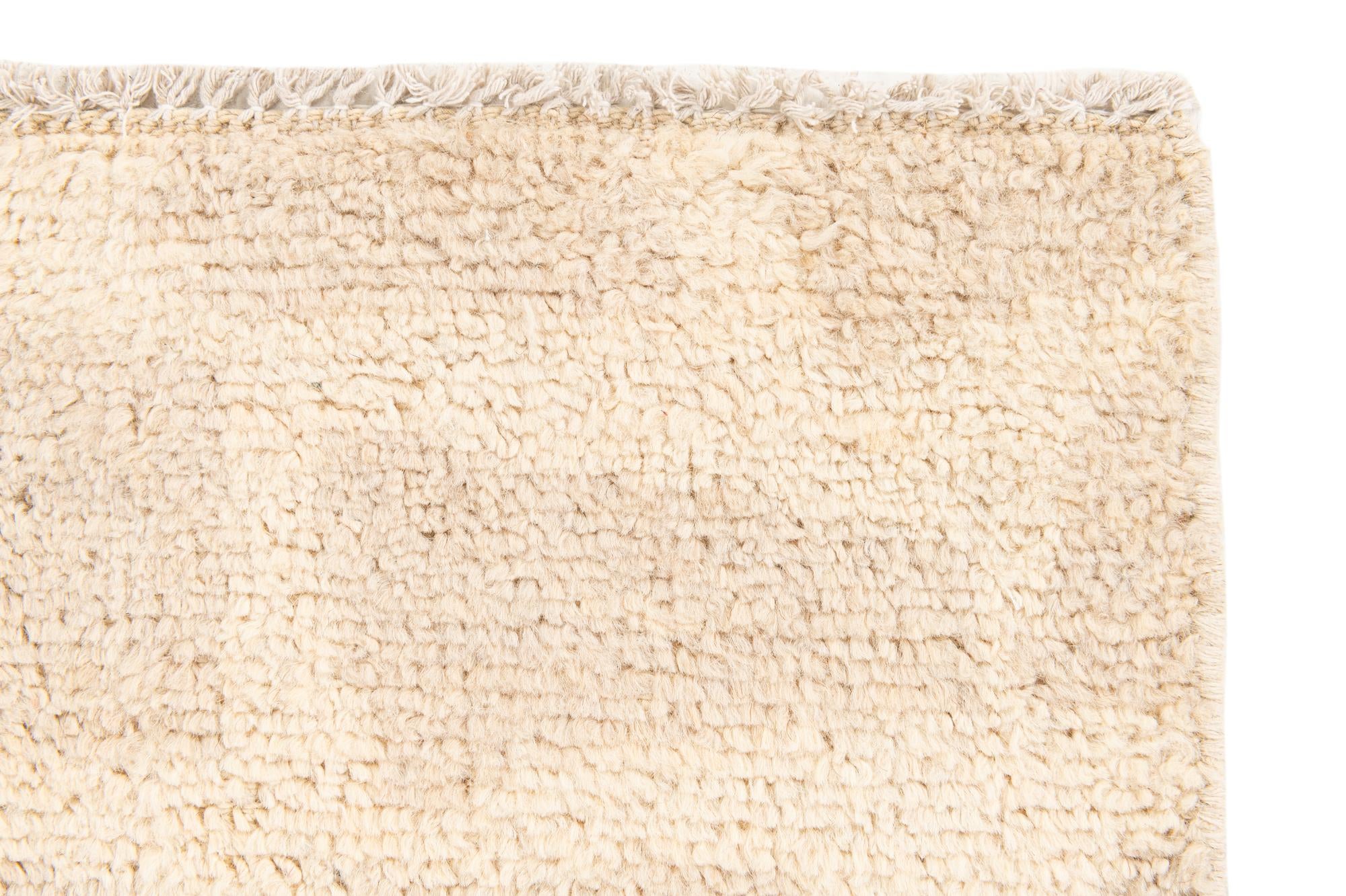 2' 7 x 8' 3 Hand Knotted Moroccan Wool Runner Rug
