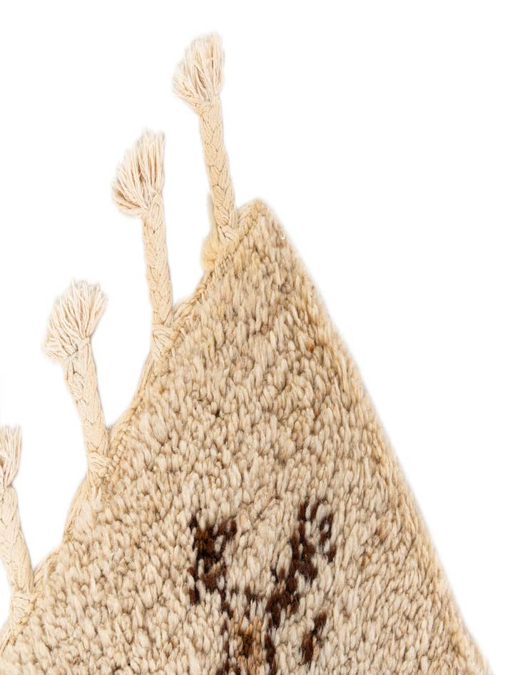 Detail image of 2' 3 x 4' 6  Hand Knotted Moroccan Wool Runner Rug