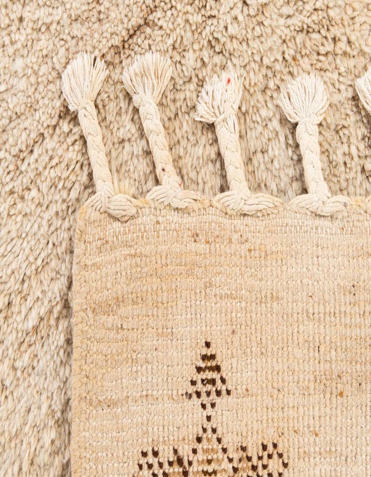 Detail image of 2' 3 x 4' 6  Hand Knotted Moroccan Wool Runner Rug