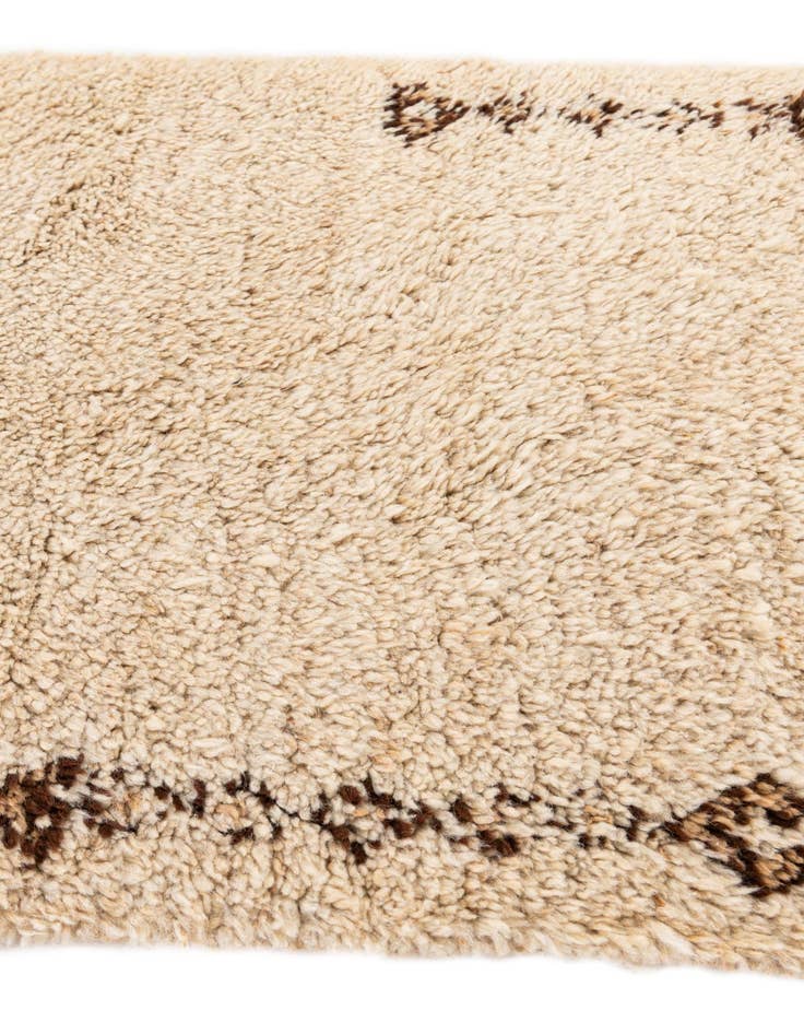 Detail image of 2' 3 x 4' 6  Hand Knotted Moroccan Wool Runner Rug