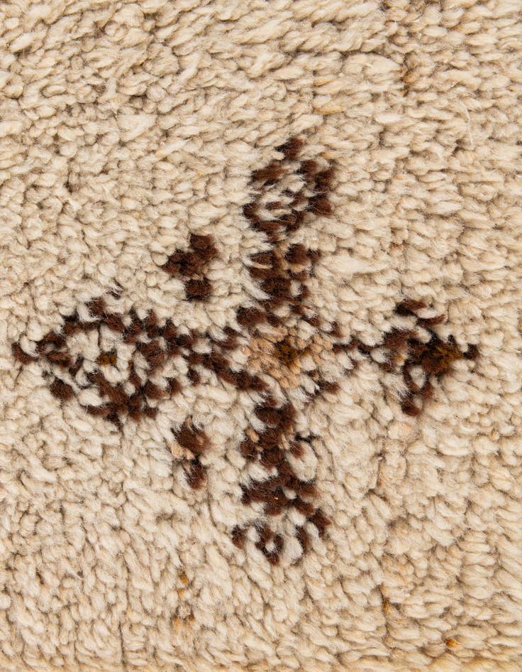 Detail image of 2' 3 x 4' 6  Hand Knotted Moroccan Wool Runner Rug