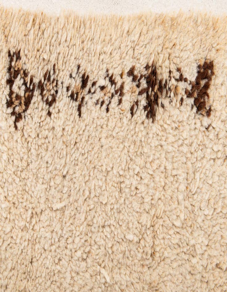 Detail image of 2' 3 x 4' 6  Hand Knotted Moroccan Wool Runner Rug