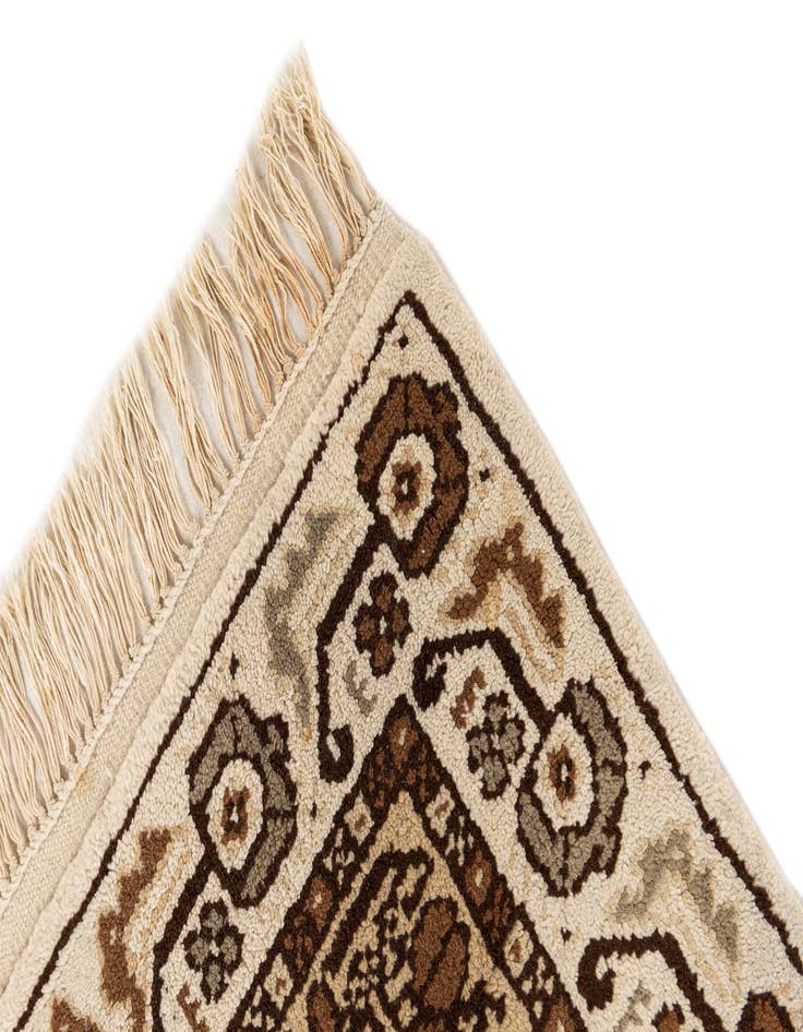 Detail image of 2' 5 x 4' 8  Hand Knotted Moroccan Wool Runner Rug