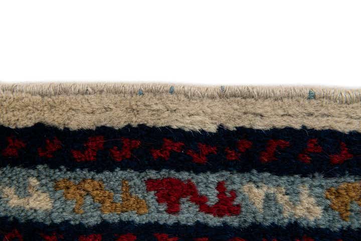 3' 4 x 9' 6 Hand Knotted Moroccan Wool Runner Rug